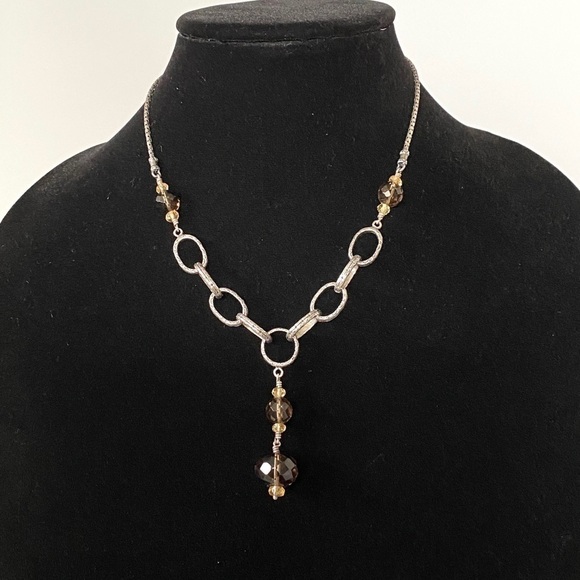 Silpada 925 Sterling Smoky Quartz Citrine - Picture 2 of 5